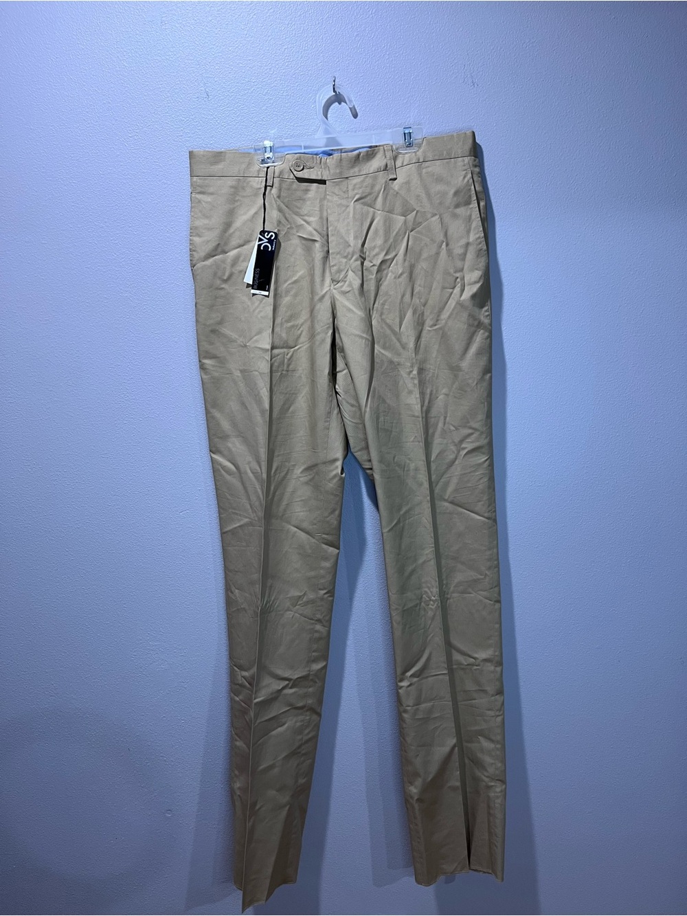 Italian Men's Dress Pants in Khaki